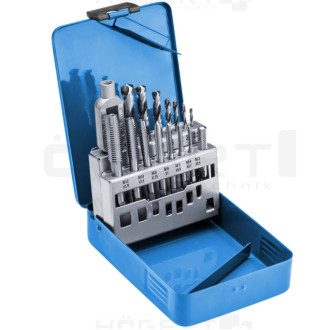 HOEGERT Набір мітчиків і свердл 15 шт. HOEGERT HSS (HT3B581)