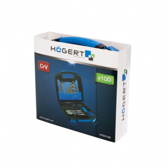 Набір аксесуарів для свердління і загвинчування 100 ел. HOEGERT 25 - 50 (HT6D198)