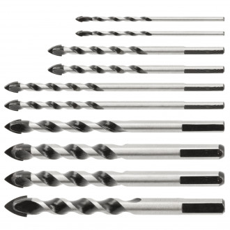 HOEGERT Набір універсальних свердел 10 шт. HOEGERT 3. 6. 8. 10. 12 (HT6D192)