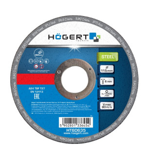 HOEGERT HOEGERT Диски шліфувальні по металу (уп/10) HOEGERT 115 (HT6D635)