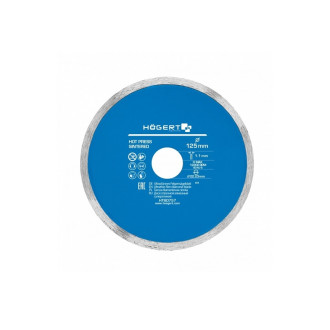 HOEGERT Диск алмазний супертонкий по асфальту, бетону, керамиці HOEGERT 125 (HT6D757)