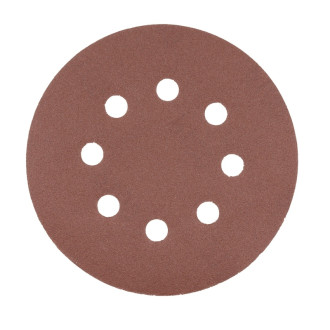 HOEGERT Круг  шліфувальний на липучці з отворами  (уп/5 шт.) HOEGERT 125 (HT8D121)