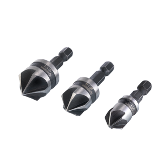 INTERTOOL Набір зенкерів, 3 шт. (12,16,19 мм)