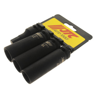 JTC Головки (набір) ударних глибоких тонкостінних 1/2 H12, 17, 19, 21мм 4од.