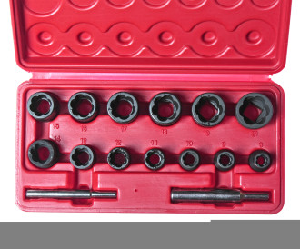 JTC Головки (набір) для пошкоджених болтів та гайок 15од.