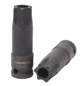 ROCKFORCE Головка 1/2" з насадкою Torx T45H з отвором ударна ROCKFORCE RF-24607845T