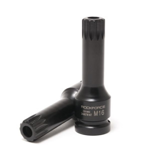 ROCKFORCE Головка 1/2" з насадкою Spline M5 з отвором ударна ROCKFORCE RF-24807805T