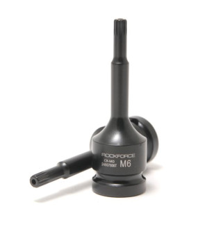 ROCKFORCE Головка 1/2" з насадкою Spline M6 з отвором ударна ROCKFORCE RF-24807806T