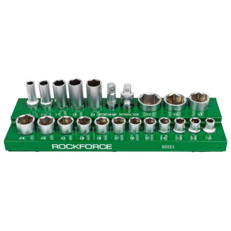 ROCKFORCE Набір шестигранних головок 1/2'', 22 предмети ROCKFORCE RF-50221
