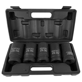 ROCKFORCE Набір головок ударних глибоких 1''5пр.(12гр.)(27,32,33,36,41мм), в кейсі ROCKFORCE RF-8051-9MPB