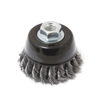 ROCKFORCE Кордщітка чашеподібна сталева кручена для КШМ 75мм RockForce RF-BWC103