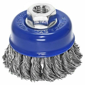 S&R Щітка чашкова пряма S&R 75 мм, сталевий плетений дріт