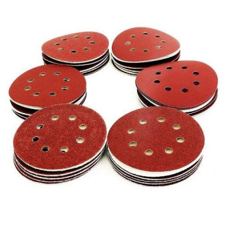 S&R Набір шліфувального паперу S&R 8 отворів 125 мм 60 шт