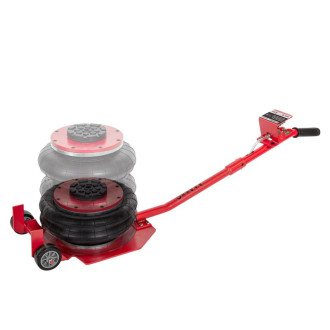 FORSAGE Домкрат підкатний пневматичний 5т (144-440мм; 6-12bar; 3 подушки; Ø320мм) Forsage F-YHQD-3WT-320A