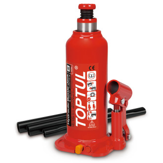 Toptul Домкрат гідравлічний пляшковий 8т 222-447 мм TOPTUL JHAB0108