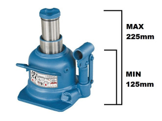 Домкрат телескопічний 10т 125-225 мм професійний низькопрофільний  