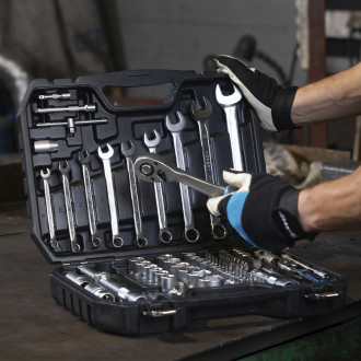 Набір інструментів, 85 шт., 1/4", 1/2" HOEGERT 85 (HT1R225)