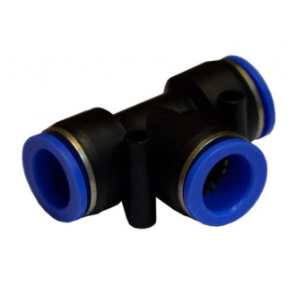 Соединение цанговое для полиуретановых шлангов PU/PR (Т-обр., шланг)  10мм AIRKRAFT SPE10