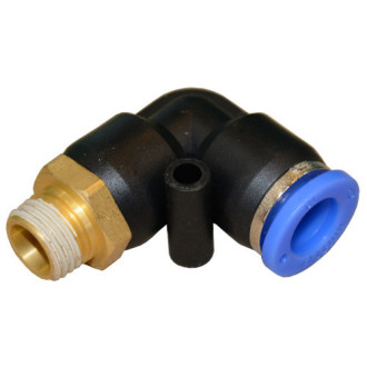 Соединение цанговое для полиуретановых шлангов PU/PR (Г-обр., шланг - наружн. резьба) 8ммX1/4" AIRKRAFT SPL08-02