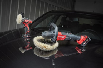 Машина полірувальна кутова акумуляторна MILWAUKEE M18 FAP180-0, O диска 180мм (+ полірувальна платформа, пилезахисний екран, D-о