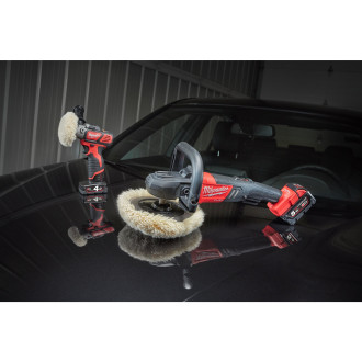 Машина полірувальна кутова акумуляторна MILWAUKEE M18 FAP180-502X, Ø диска 180мм, (+заряд.пристрій, 2 акум.Х 5Аг, HDкейс)