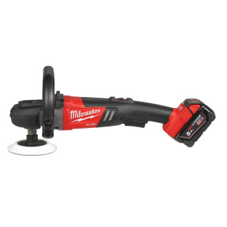 Машина полірувальна кутова акумуляторна MILWAUKEE M18 FAP180-502X, Ø диска 180мм, (+заряд.пристрій, 2 акум.Х 5Аг, HDкейс)