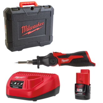 Акумуляторний паяльник MILWAUKEE M12 SI-201C 4933459761 (+1 акумулятори, зарядний пристрій, кейс)