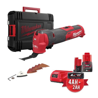 Акумуляторний компактний багатофункціональний інструмент (реноватор) MILWAUKEE M12 FUEL FMT-422X, (+ заряд.пристрій, 2 акум., Кл