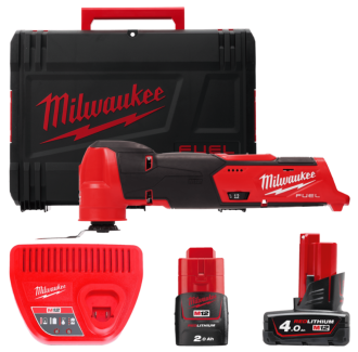 Акумуляторний компактний багатофункціональний інструмент (реноватор) MILWAUKEE M12 FUEL FMT-422X, (+ заряд.пристрій, 2 акум., Кл
