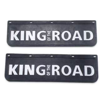 Бризковик на задній бампер з написом "KING OF THE ROAD" 600*180 чорний  GURBUZ PLASTIK