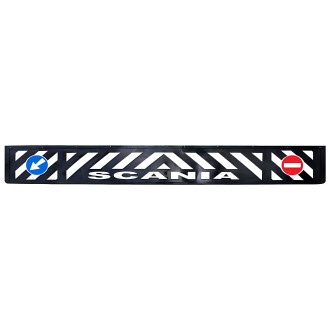 Бризковик на задній бампер "SCANIA" Тиснений чорний 1 сорт (350X2400)  GURBUZ PLASTIK