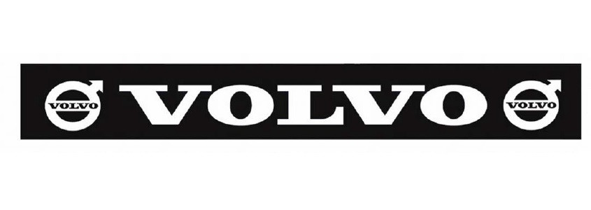 Бризковик на задній бампер з написом "VOLVO" 2400*350 чорний  GURBUZ PLASTIK