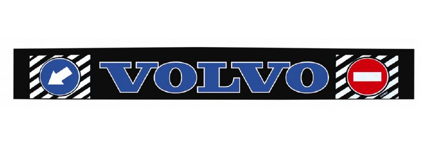 Бризковик на задній бампер з написом "VOLVO" 2400*350 синього кольору  GURBUZ PLASTIK