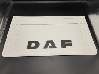 Бризковик на двосхиле колесо з об'ємним малюнком "DAF" Білий (360X640)  GURBUZ PLASTIK
