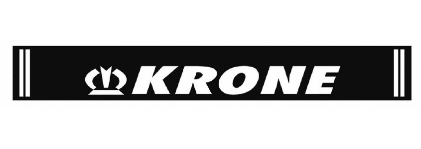 Бризковик на задній бампер з написом "KRONE" 2400*350 чорний  GURBUZ PLASTIK
