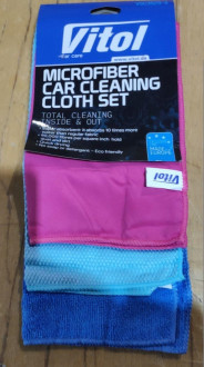Мікрофібра рушник 3шт панель+вікно+рушник 30X40MM VITOL VSC3523