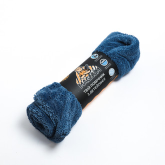 Рушник/Мікрофібра двостороння для сушіння Magnum DT DOUBLE TWIST 40*60см, 1200гр/м², блакитний Magnum 690883053609