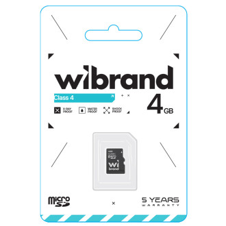 Карта пам'яті Wibrand 4Gb Class 4
