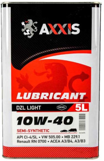 Олива моторна AXXIS LUBRICANT DZL Light 48021286120