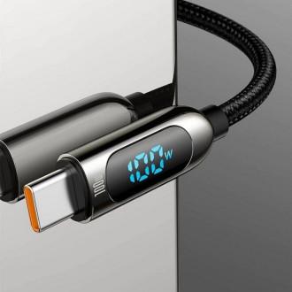 Кабель Baseus Display Fast Charging Data Cable Type-C to Type-C 100W 1m Black
