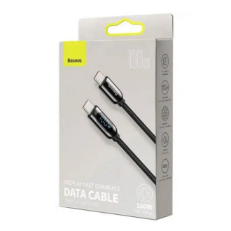 Кабель Baseus Display Fast Charging Data Cable Type-C to Type-C 100W 2m Black