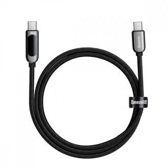 Кабель Baseus Display Fast Charging Data Cable Type-C to Type-C 100W 2m Black