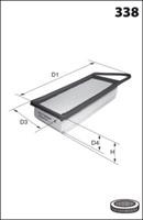 Фільтр повітряний MecaFilter ELP9310