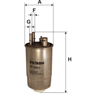 Фільтр паливний Filtron PP9662