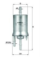 Фільтр паливний Mahle/Knecht KL572