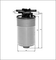Фільтр паливний Mahle/Knecht KL154