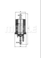 Фільтр паливний Mahle/Knecht KL1563