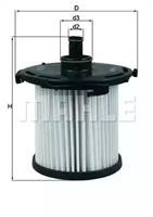 Фільтр паливний Mahle/Knecht KX387D