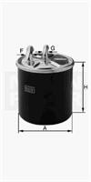 Фільтр паливний MANN-FILTER WK84223x