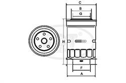Фільтр паливний SCT ST322